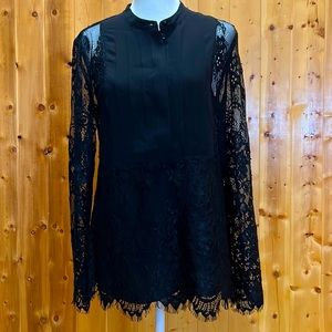 Black Lace Blouse